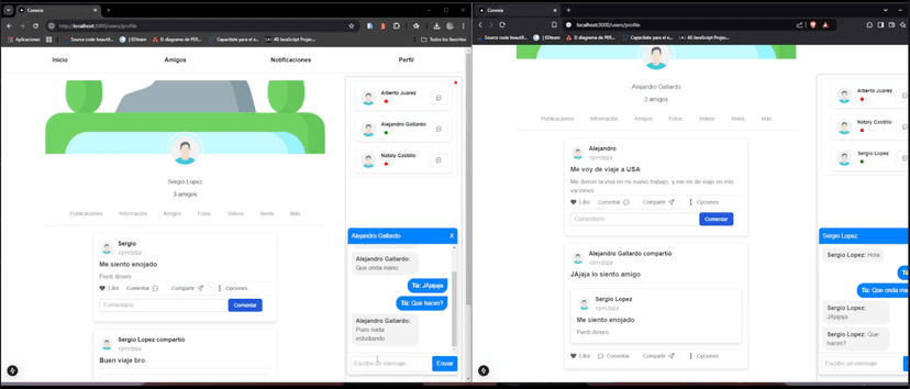 Real-Time Social Network — screenshot 1
